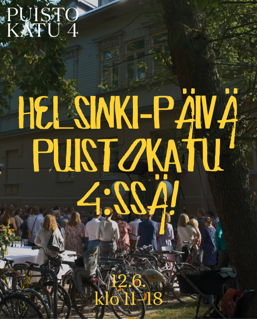 Helsinki-päivä Puistokatu 4:ssä – ilmoittaudu mukaan!