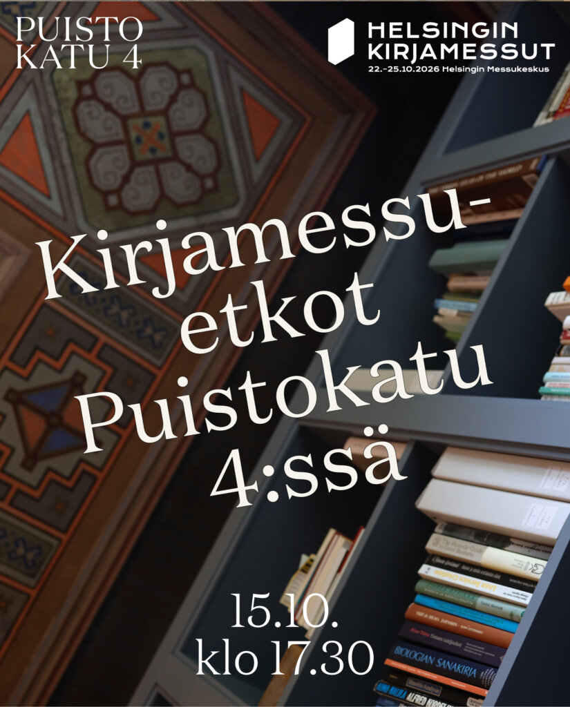 Helsingin Kirjamessujen etkot Puistokatu 4:ssä